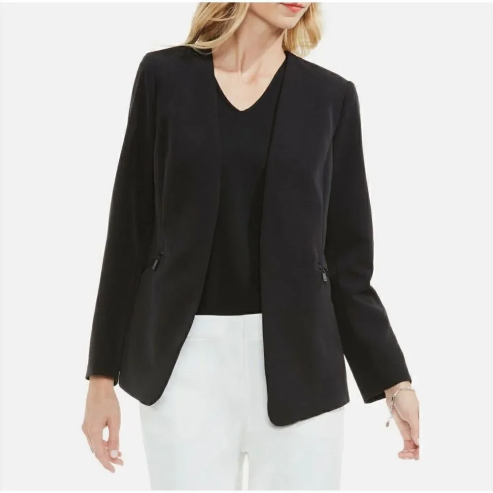 Vince Camuto Women's Milano Cape Style Black Blazer Sizes 4, 6, 8, 10, 12, 14